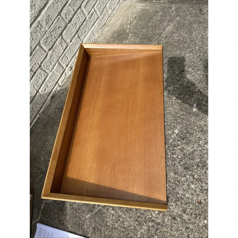 West Elm Mid Century Modular Wood Bookshelf Acorn Finish Wall Shelf